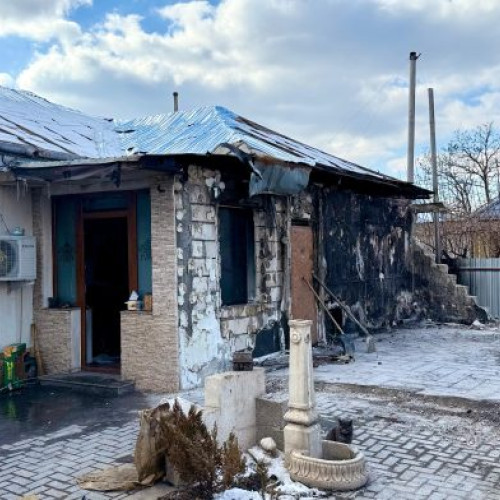 Modul de locuit pentru o familie din Gologanu, rămasă fără casă în urma unui incendiu