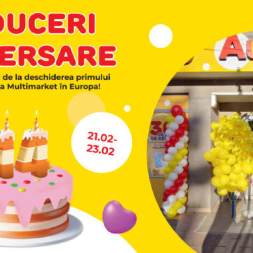 Aurora Multimarket sărbătorește 14 ani de la deschiderea primului magazin în Europa