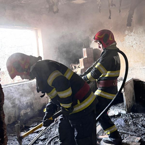 Incendiu la o locuință din orașul Odobești