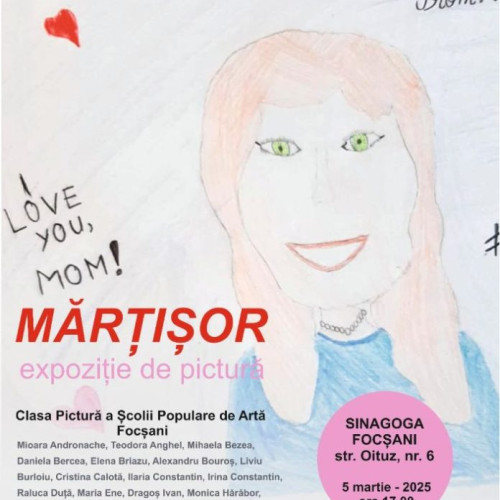 Expozitie de pictura a elevilor la Sinagoga Focsani