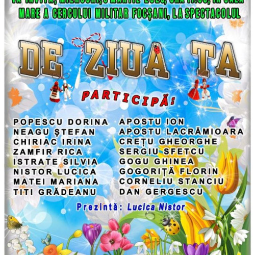 Spectacol dedicat Zilei Femeii la Cercul Militar Focsani