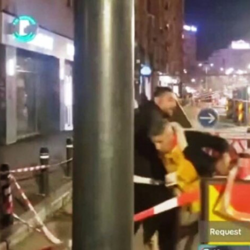 Incident violent în fața sediului AUR