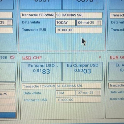 Cursul valutar al BNR depășește 5 lei pentru 1 euro