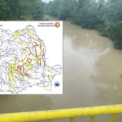 Avertizare hidrologică de inundații în mai multe județe, inclusiv Vrancea