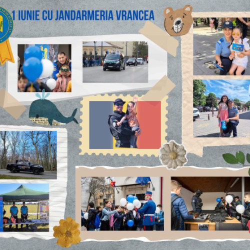 Activități interactive organizate de Jandarmeria Vrancea de Ziua Internațională a Copilului