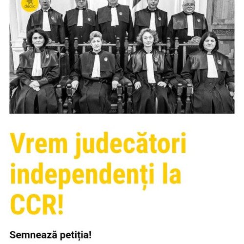 Cerere pentru numiri transparente la Curtea Constituțională a României