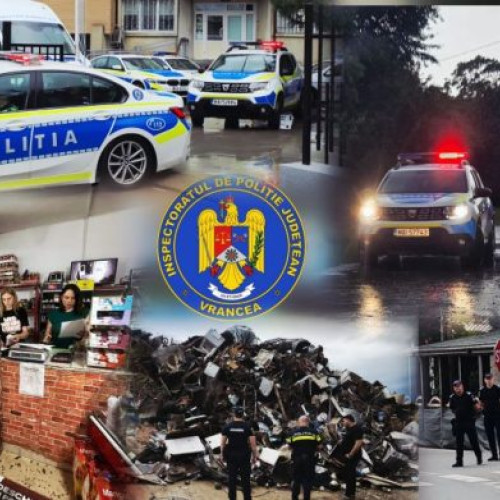 Acțiune de amploare a poliției în Vrancea pentru menținerea ordinii și siguranței publice