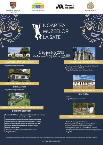 Noaptea Muzeelor la Sate în Vrancea