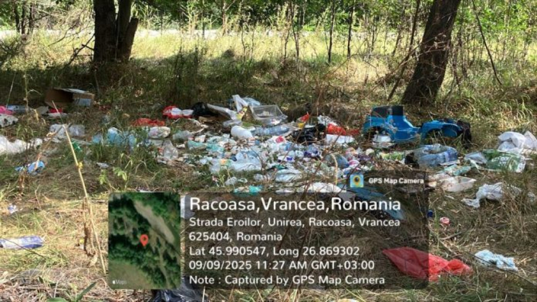 Control în Vrancea asupra depozitelor deșeuri în albia Șușiței