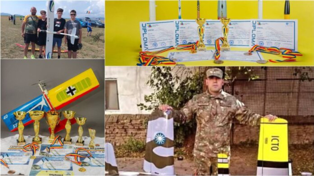 Un militar cu vocație de mentor: Caporalul Ștefan Ionuț Valentin, focșăneanul campion național la aeromodelism alături de elevii săi