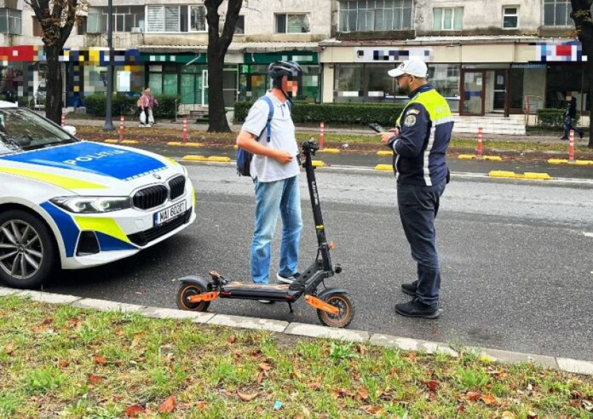 Acțiune rutieră în Vrancea pentru siguranța bicicliștilor și trotinetiștilor