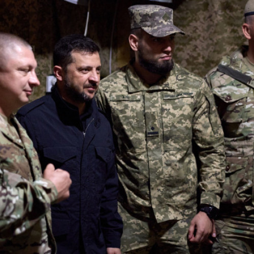 Zelenski vizitează soldații în regiunea Donețk, în contextul contraofensivei ucrainene