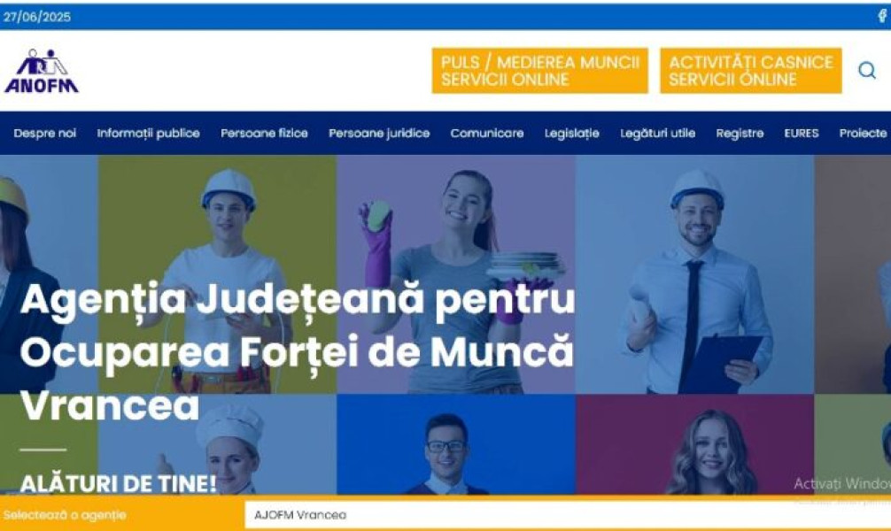 310 locuri de muncă disponibile în județul Vrancea, inclusiv pentru specialiști