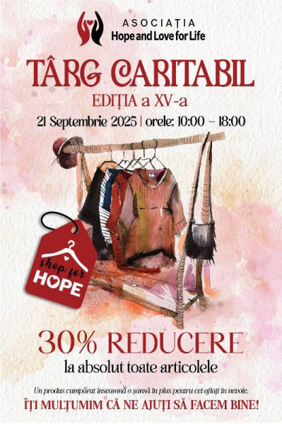 Târg caritabil la Focșani pentru susținerea cauzelor sociale
