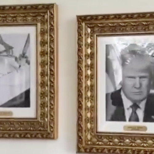 Portretul lui Joe Biden înlocuit cu o mașină de semnat la Casa Albă