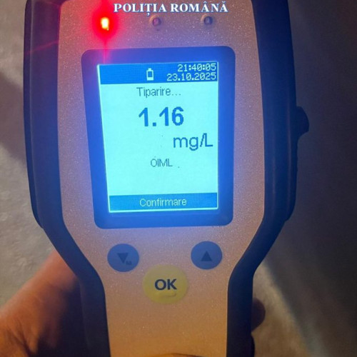 Femeie prinsă băută la volan în Focșani după apel la 112